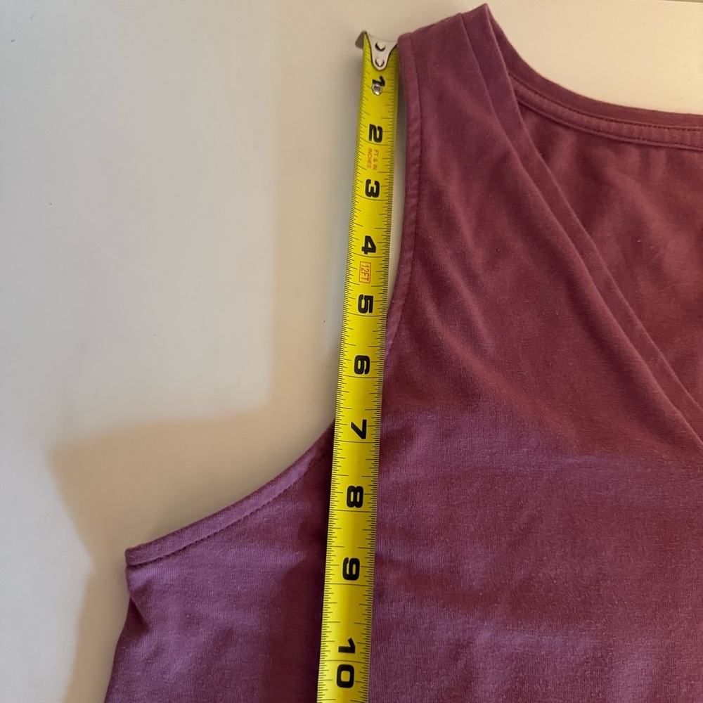 A New Day Women's Medium Sleeveless V-Neck Pullover Mauve Pink Summer Mini Dress - Picture 10 of 11